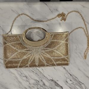 Elegant Gold and Silver Women's Clutch